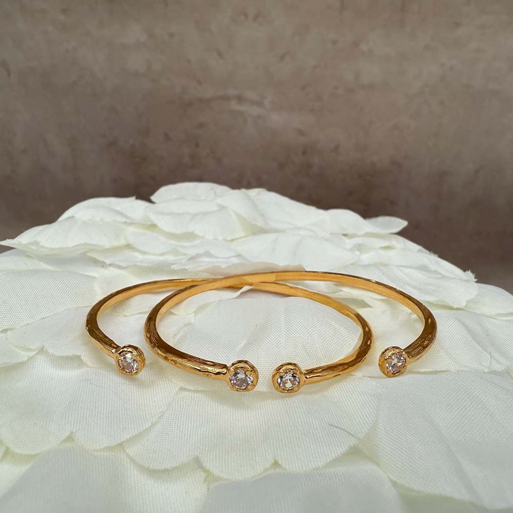 Solitaire Cuff Bracelet