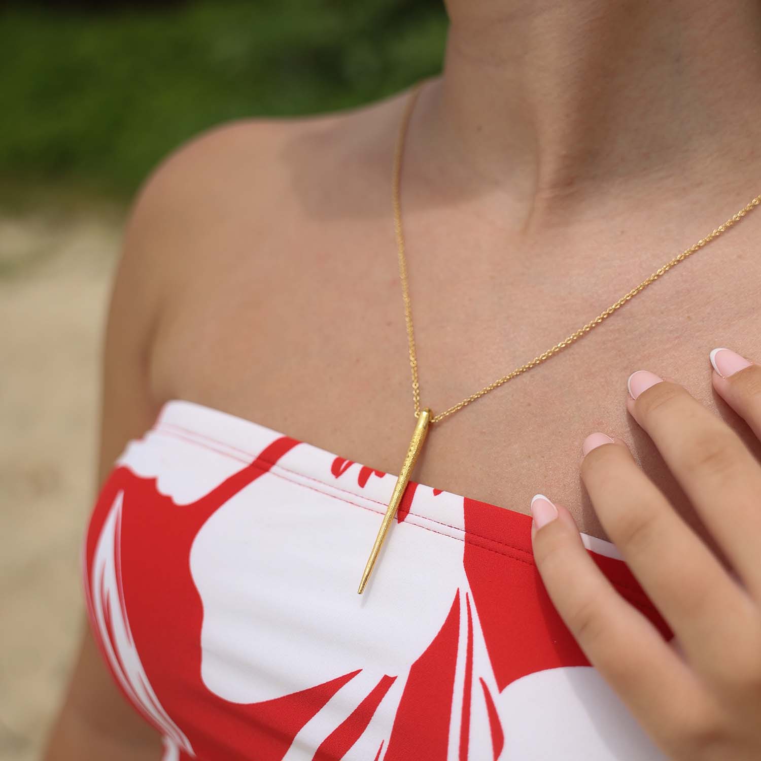 Long Urchin Spine Necklace