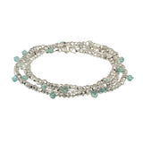 Beaded Rondelle Wrap Bracelet