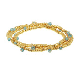 Beaded Rondelle Wrap Bracelet