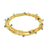 Beaded Rondelle Wrap Bracelet