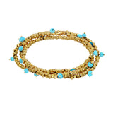 Beaded Rondelle Wrap Bracelet
