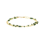 3 Strand Gemstone Chain Bracelet