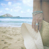Coral Bangle Bracelet