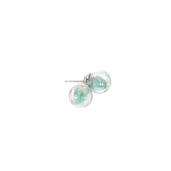 Mini Globe Stud Earrings