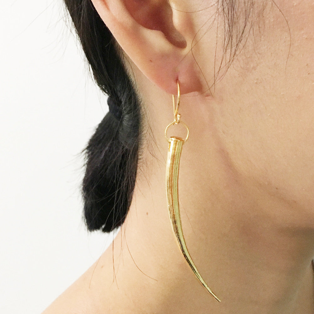 Long Tusk Earrings