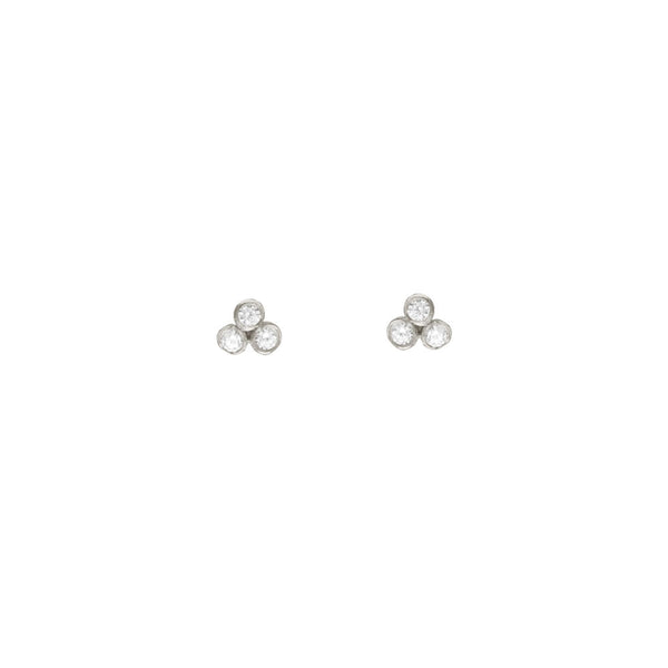 Seed Pod Solitaire Cluster Studs