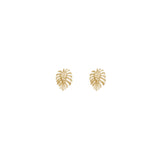 mini monstera studs
