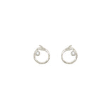 Branch Circle Seed Pod Solitaire Studs