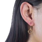 Small Opihi Circle Earrings