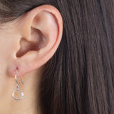 Mini Opihi Circle Earrings