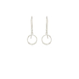 Mini Opihi Circle Earrings