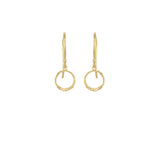Mini Opihi Circle Earrings