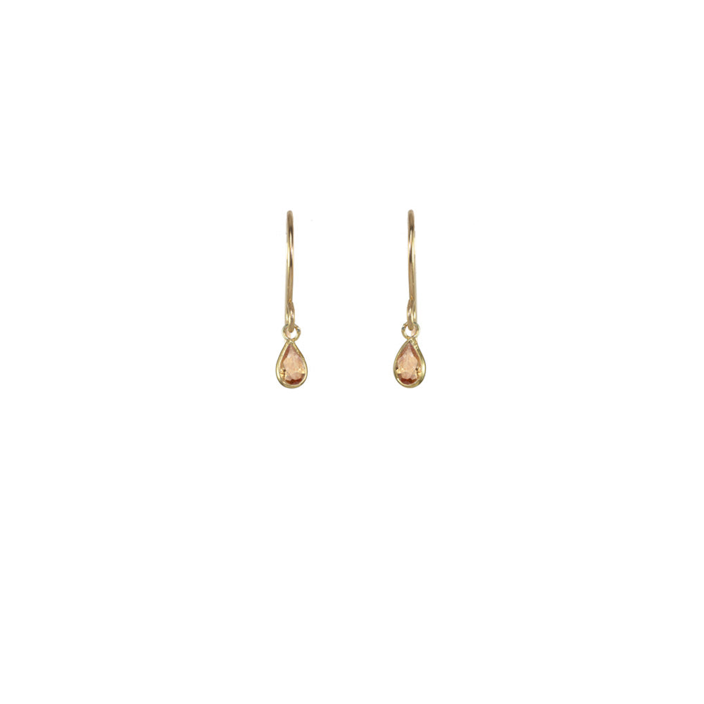 Mini Bezel Solitaire Earrings