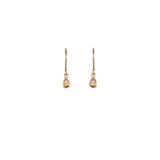 Mini Bezel Solitaire Earrings