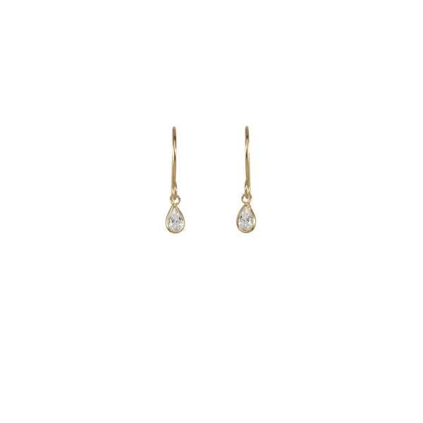 Mini Bezel Solitaire Earrings