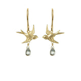 Bird with Stone Earrings