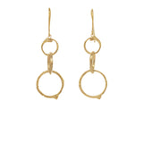 Graduated Branch Circle Earrings