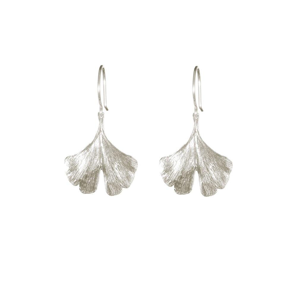 Medium Gingko Leaf Earrings