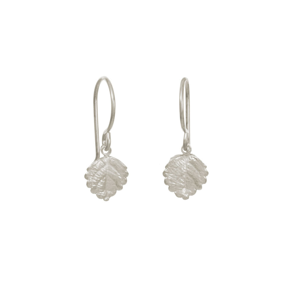 Mini Strawberry Leaf Earrings