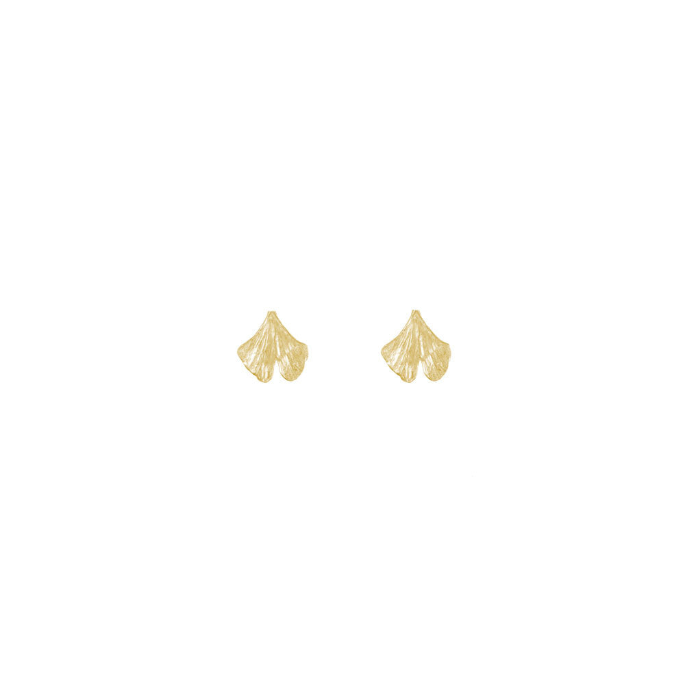 Mini Gingko Leaf Studs