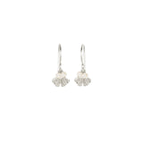 Mini Gingko with Stones Earrings