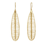 Large Plumeria Cutout Earrings