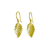 Medium Wheat Leaf Earrings