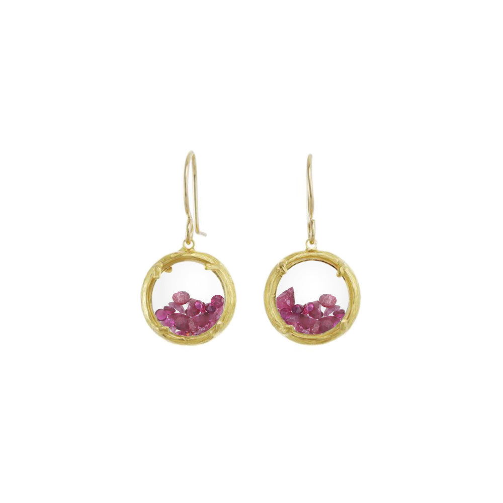 Mini Birthstone Shaker Earrings