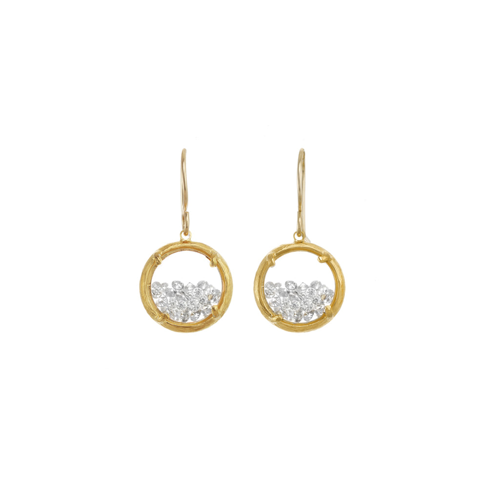 Mini Shaker Earrings - White Crystal only
