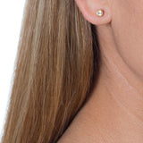 Solitaire Stud Earrings