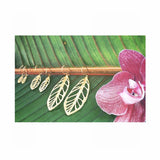 mini plumeria earrings