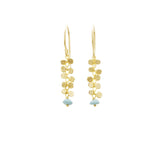 Hammered Bead Drop Earrings