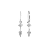 Diamond and Spike Earrings
