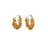 Fall Fringe Hoop Earrings