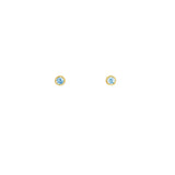 Mini Solitaire Stud Earrings