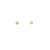 Mini Solitaire Stud Earrings