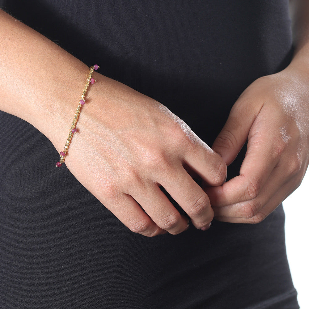 Beaded Rondelle Bracelet