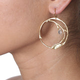Full Circle Branch Earrings with Briolettes