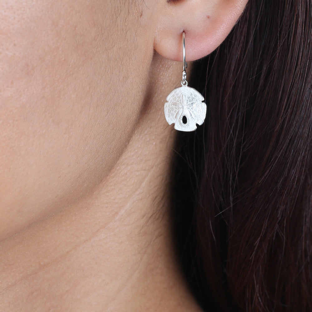 Sand dollar dangle earrings on sale