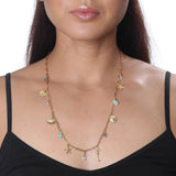 Long Sealife Charm Necklace