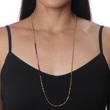 Extra Long Gemstone Fade Necklace