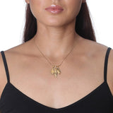 Triple Olive Leaf Necklace