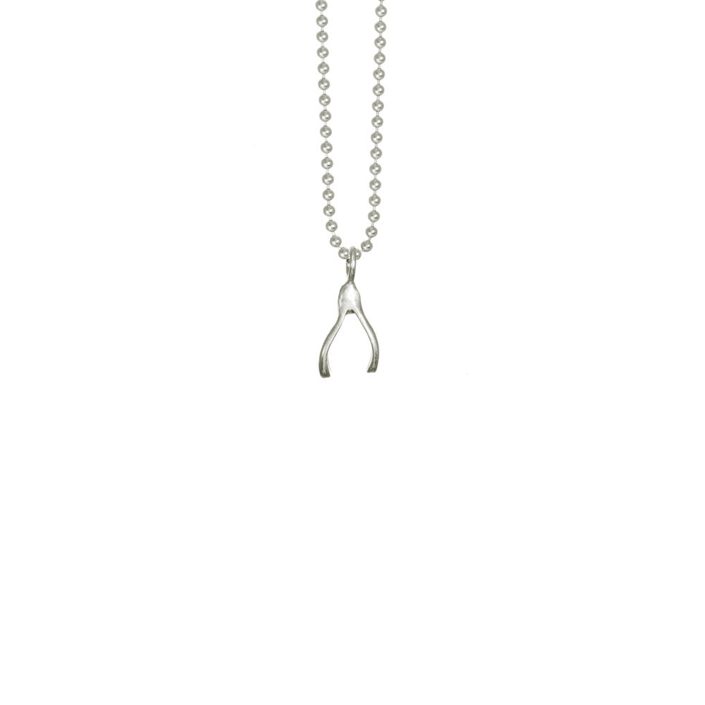 Mini Wishbone Necklace