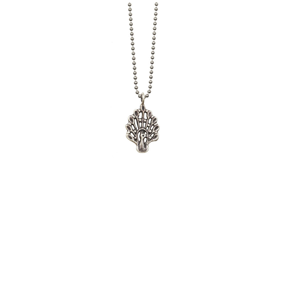 Peacock Charm Necklace
