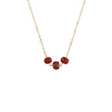 3 Large Rondelle Necklace