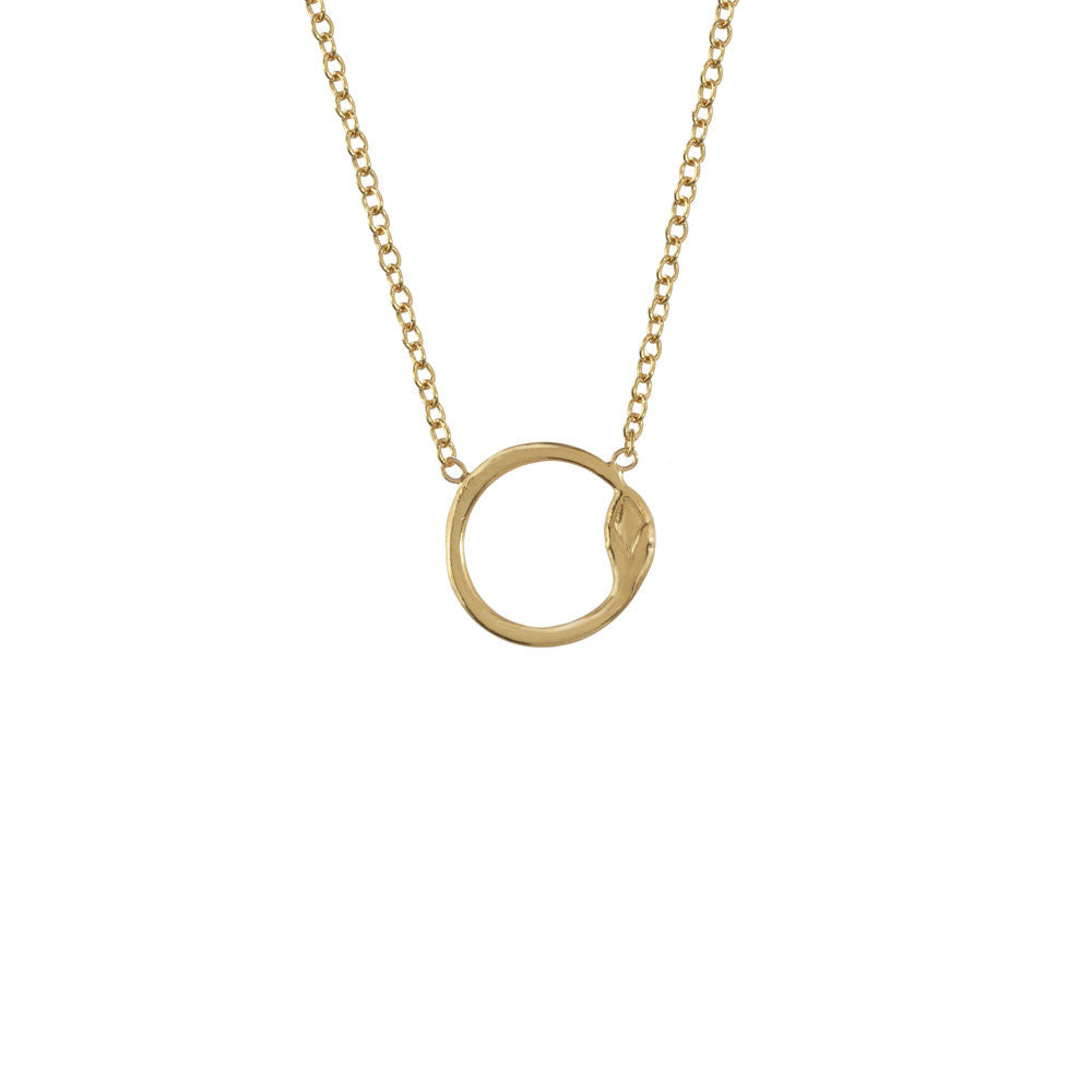 Mini Snake Circle Necklace