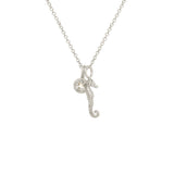 Mini Nautical Charm With Solitaire Necklace