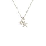 Mini Nautical Charm With Solitaire Necklace