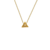 Koa Necklace with White Topaz